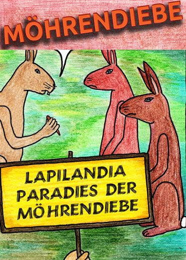Detail of the short comic Möhrendiebe
